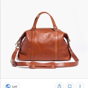 Madewell glasglow satchel in brown